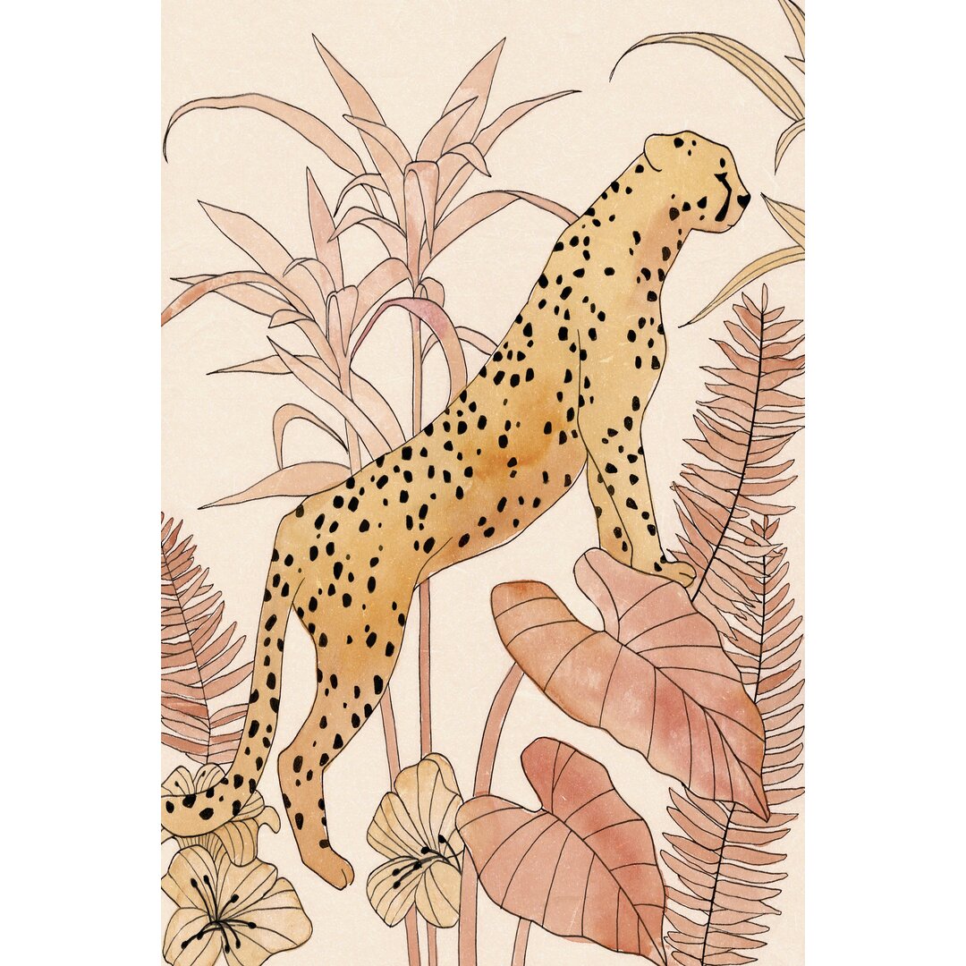 Leinwandbild Blush Cheetah II von Annie Warren