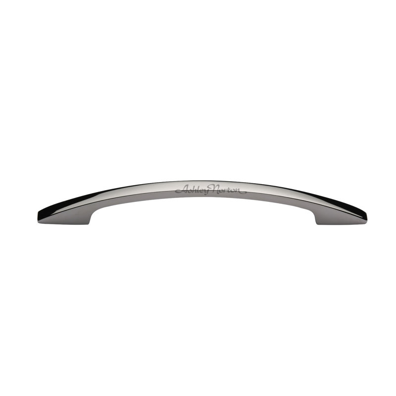 Poignée de meuble ovale, Nickel poli, 3 3/4"