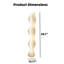 Lampe DEL sur pied 69 pouces, blanc