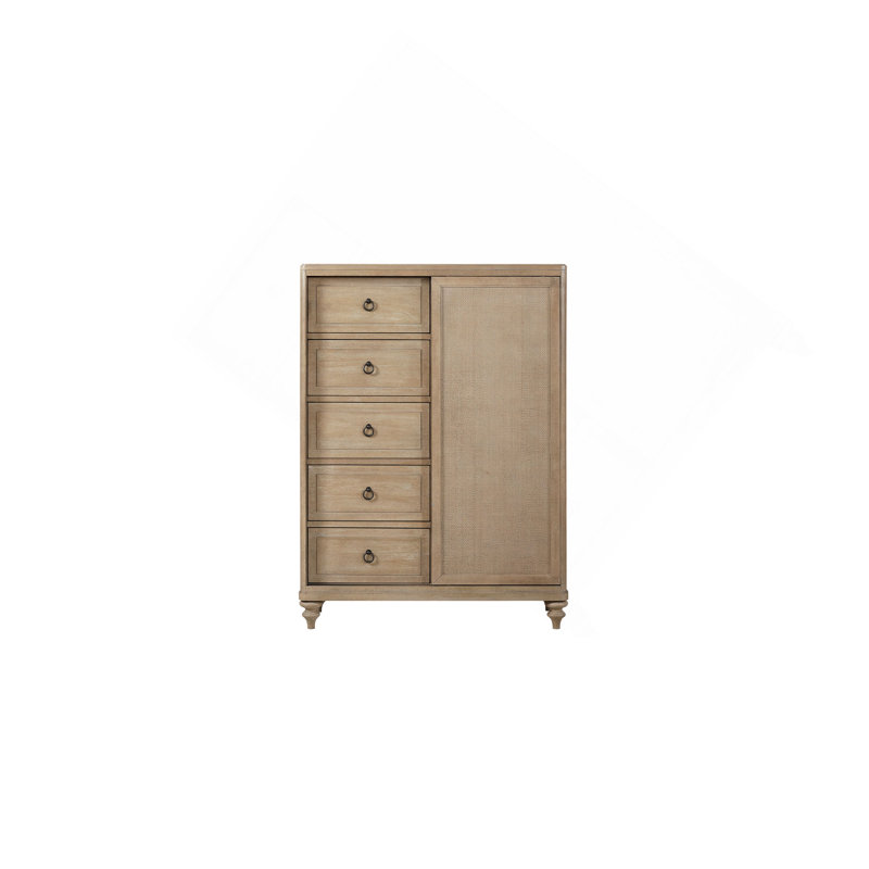 Commode 5 tiroirs finition sable
