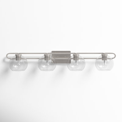 Eveline 4 Light Transparent Dimmable Vanity Light
