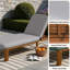 Chaise longue de patio réglable en bois d'acacia avec coussin-1399820511-1399820510