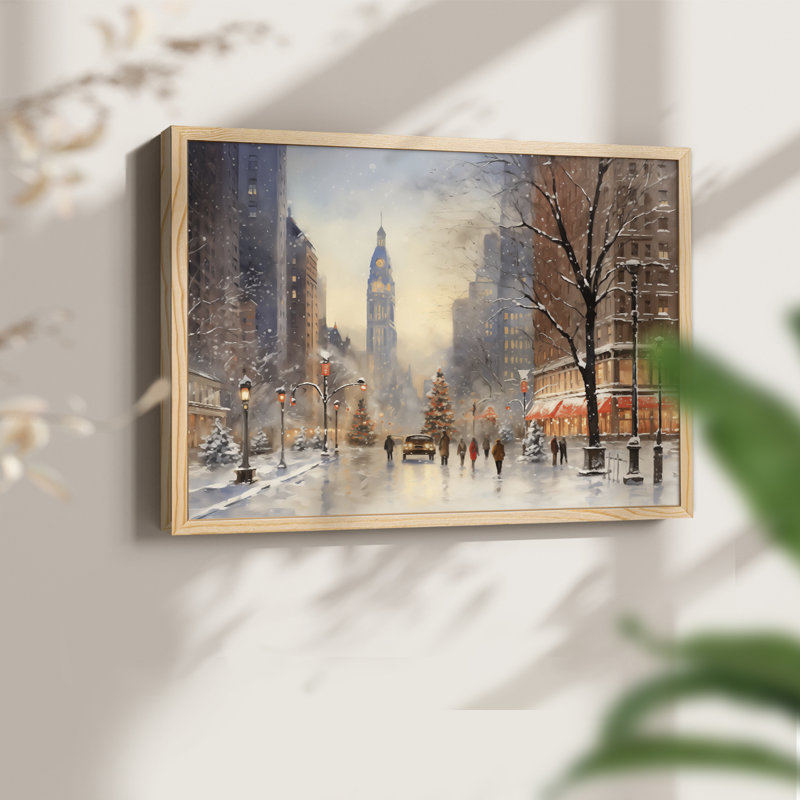 Chirstmas Art-CCCLII -Framed Print - Restickable, H 8 po x l 10 po, Naturel