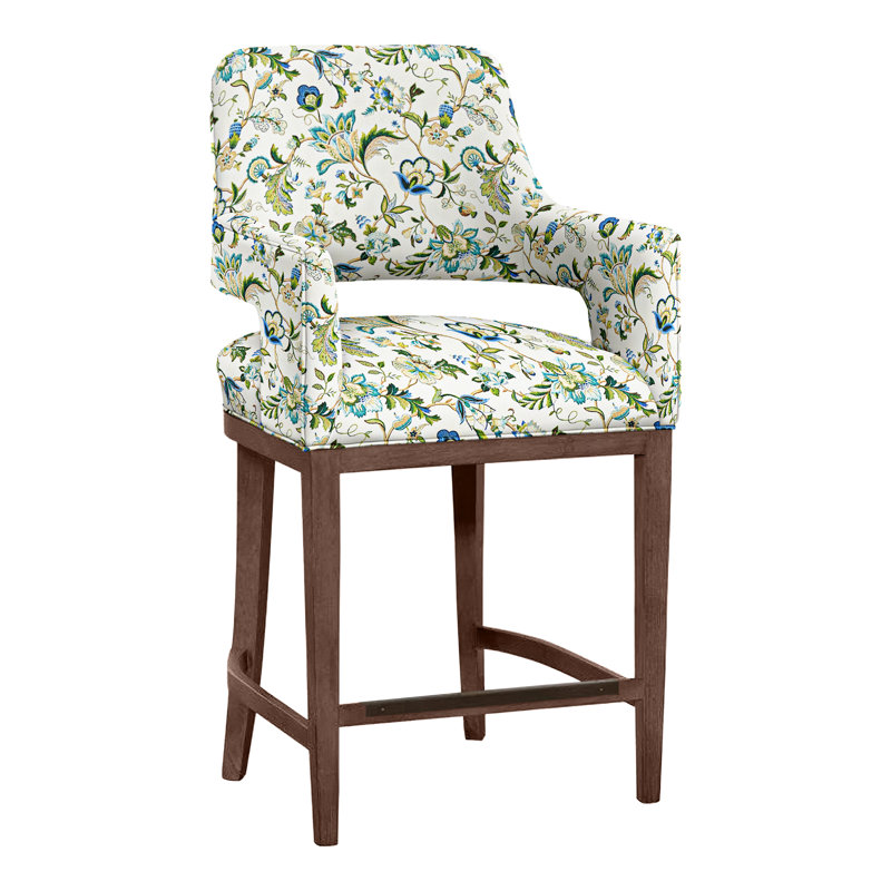 Tabouret de bar et de comptoir Josie, Noyer, Perigold Ingrid 316, Tabouret de comptoir (siège d'une hauteur de 26,5