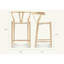 1 tabouret de comptoir Wishbone-1790055745