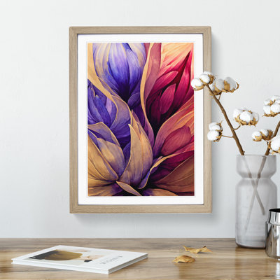 XV1022-2582X Lively Flowers Abstract - Single Picture Frame Painting