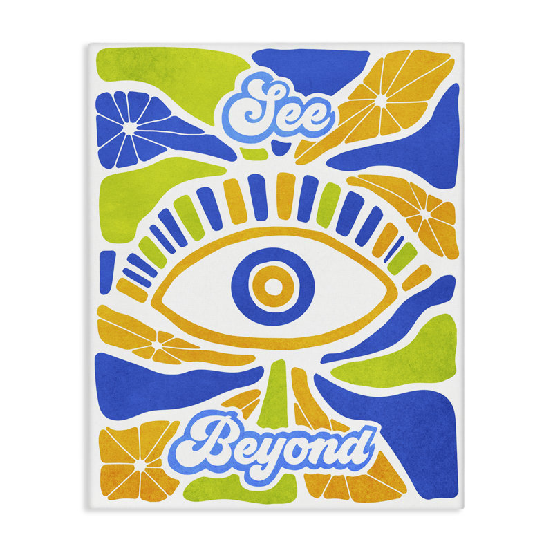 Art mural en toile See See Spiritual Eye, design par Ziwei Li, H 20 po x l 16 po