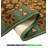 Custom Size Anti-Slip Low Profile Loop Pile Pet Paw and Bone Green and Brown Design Runner Rug-694307269