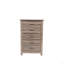 Finition naturelle en bois frappant de la commode 1 pièce avec tiroirs en chêne gris rustique / finition brune