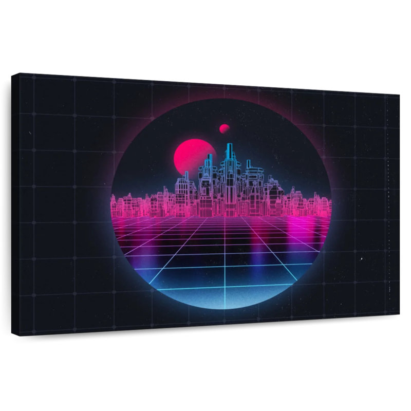 Kelan Dimensional Modern City, 34" H x 51" W