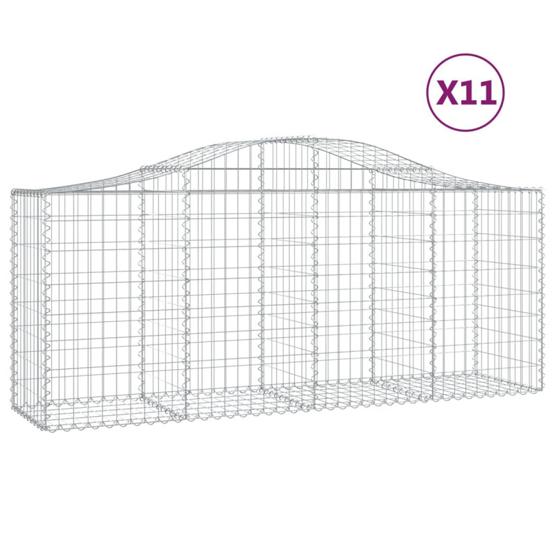 Briane Silver Galvanised Iron, 100cm H x 200cm W x 50cm D