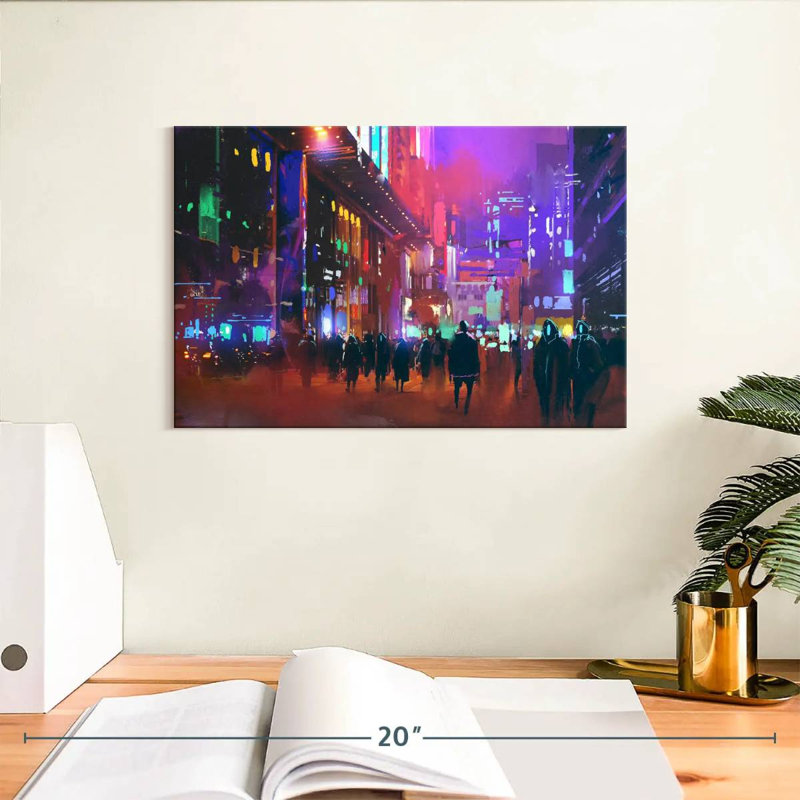 Sci-Fi City, 8" H x 12" W