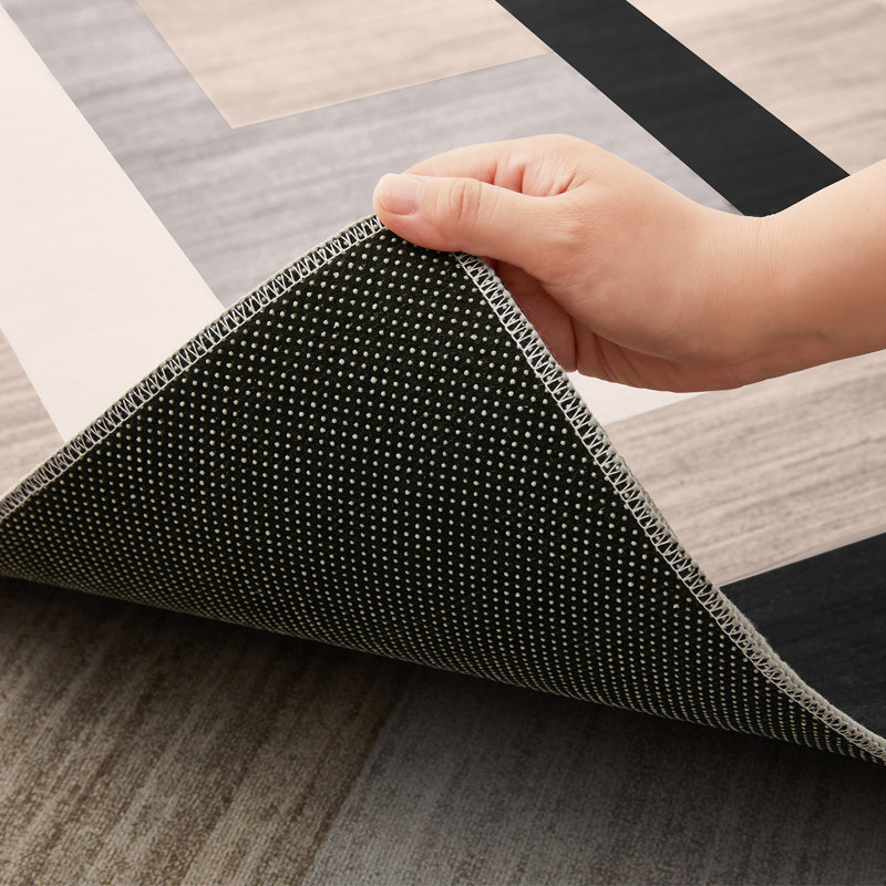 Oriental Machine Tufted Shag Area Rug, Rectangle 60 x 110 cm