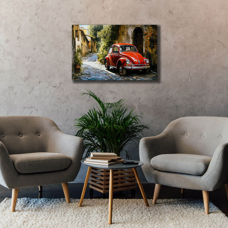 «Epic Graffiti», art décoratif sur toile «Redhead In Country» par Momart, H 26 po x l 40 po x P 1,5 po