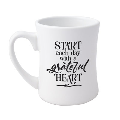 Start Each Day Designer Coffeehouse Mug, 19oz