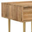 Table de bout contemporaine en bois de manguier massif l 20 po avec tiroir et base en métal Fallon-1293608977-1293608982