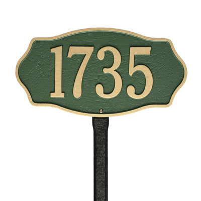 Hampshire 1-Line Lawn Address Sign