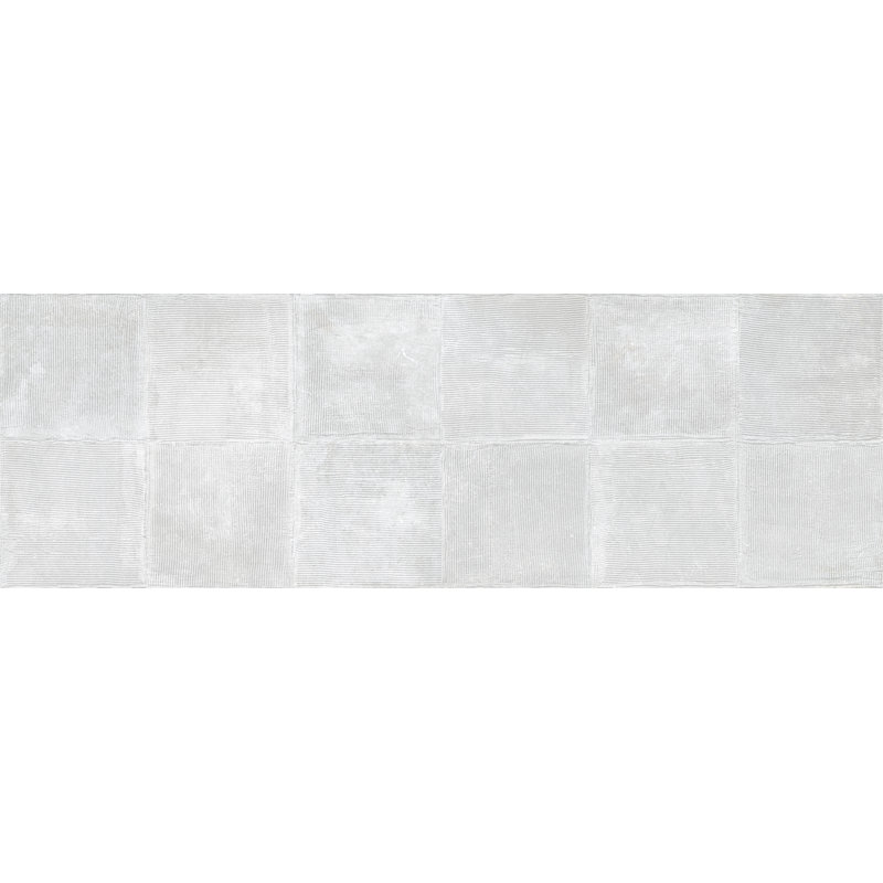 Synergy™ 16" x 47" Ceramic Patterned Tile, White