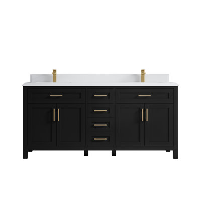 Ensemble de meuble-lavabo double 72 po Gurevich