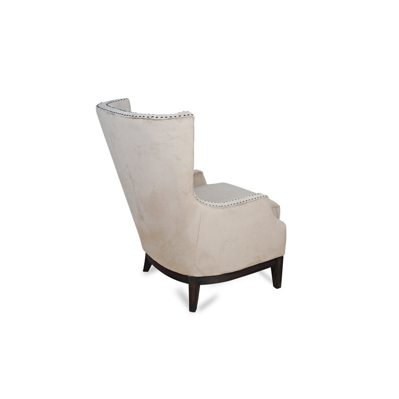 Fauteuil à oreilles Josephina, Beige clair