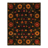 Suzani One-of-a-Kind 8' 2" X 10' 5" Hand Knotted Area Rug