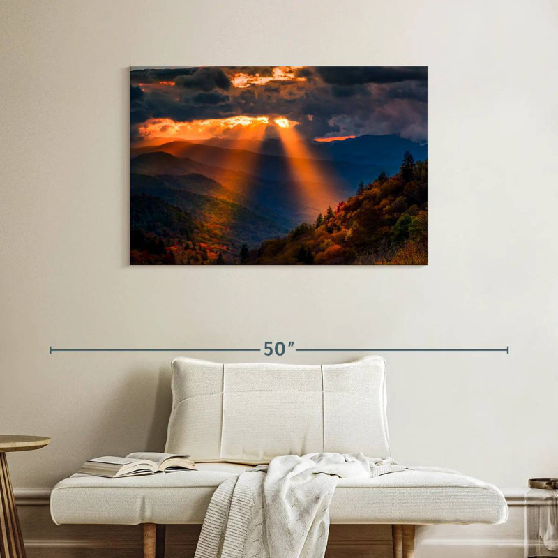 Alvord Sunrise At Smoky Mountain, H 26 po x l 39 po