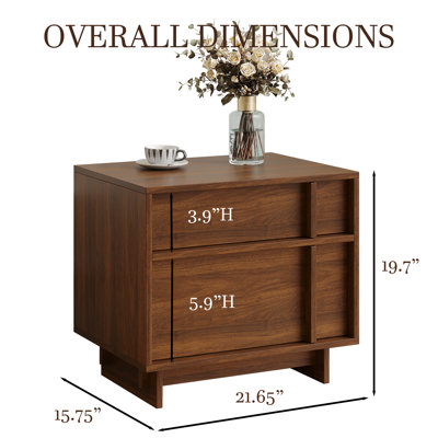Table de chevet moderne 2 pièces avec rangement, table de chevet pour chambre à coucher