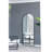 28X1X74" Celine Black Arch Body Mirror