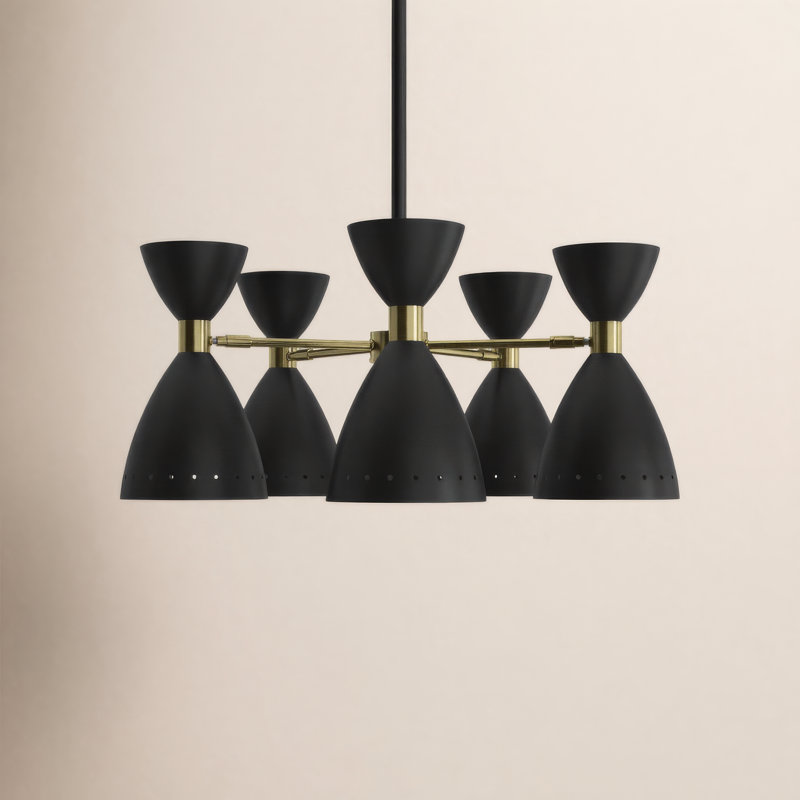 Bimini Iron 5-Light Chandelier, Black