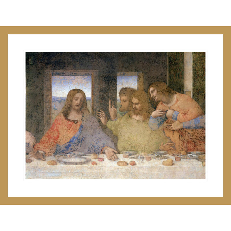 La Cène par Leonardo Da Vinci, H 22,78 po x l 29,5 po