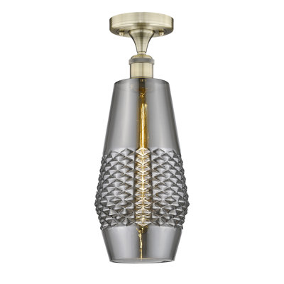 Zhibek Glass Semi Flush Mount