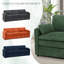 Canapé moelleux moderne de 89 po avec coussin rembourré, canapé en chenille avec 2 coussins bien rembourrés, canapé 3 places pour le salon, la chambre à coucher-48576687