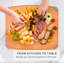 Planche à découper et à pâtisserie Elihome Essential pour la cuisine, planche à découper en fibre de bois pour la cuisine, sans couteaux, lavable au lave-vaisselle, pieds antidérapants, rainure à jus, non poreuse, écologique, 15 po x 18 po
