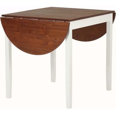 Table de salle à manger pliante en bois massif