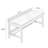 Nut-brown Rectangular Solid Wood with 2 drawers desk-1415149425