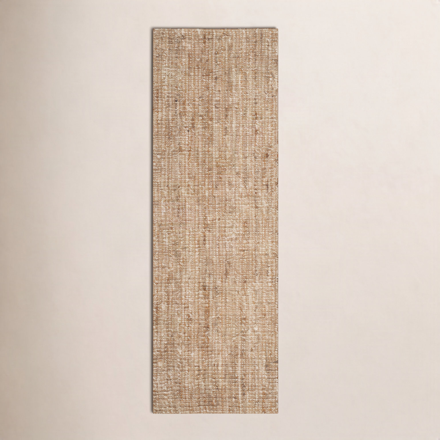 Alda Natural Ivory Hand-Woven Jute Rug, Runner 2' x 10'