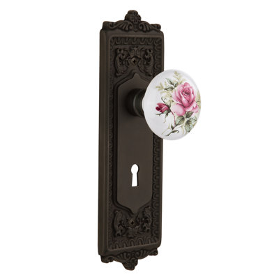 Bouton de porte de mortaise intérieur Egg & Dart