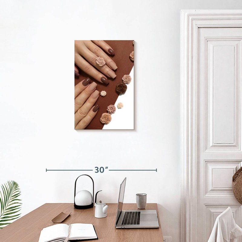 Shuttleworth Matte Brown Nails, 24" H x 16" W