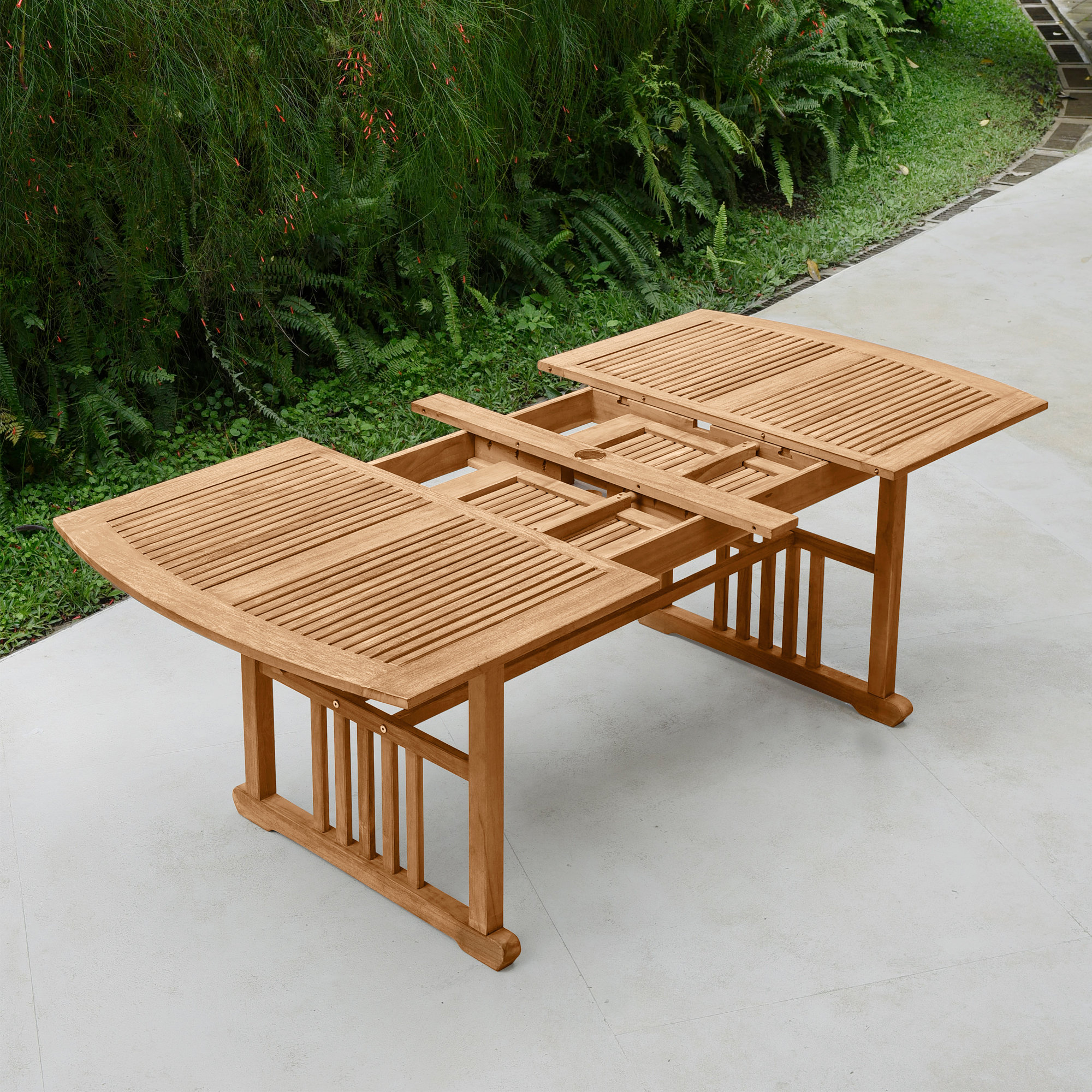 Narelle Extendable Teak Outdoor Dining Table