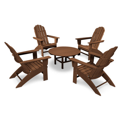POLYWOOD Vineyard 5-Piece Oversized Adirondack Set