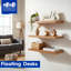 Harbour Housewares - Modern Floating Wall Shelf-844994170-844994169