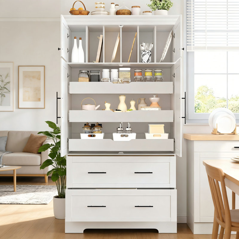 Armoire de rangement Farmhouse, Blanc