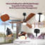 52 Inch Smart Ceiling Fan With LED 18W Triple Color Dimmable Memory Lighting 3 Walnut Finish Blades And DC Motor