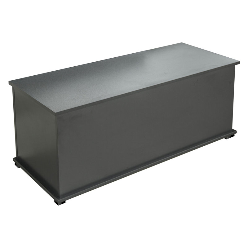 Coffre de rangement coffre, boîte en bois à plateau relevable pour mobilier de hall d'entrée, noir