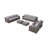 Biles Wicker Fully Assembled 8 - Person Seating Group with Cushions