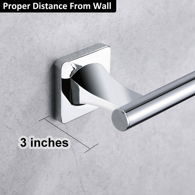 Porte-papier hygiénique mural, Chrome poli