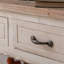 Console en bois manufacturé brun et blanc massif