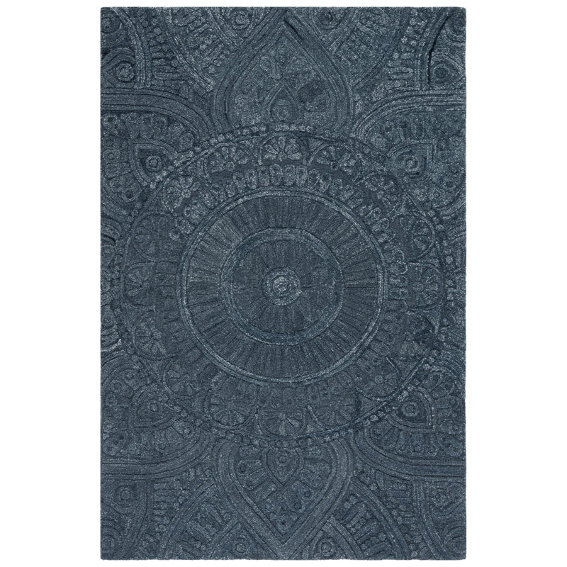 Anothony Hand Tufted Wool And Cotton With Latex Oriental Rug, Rectangle 4' x 6'