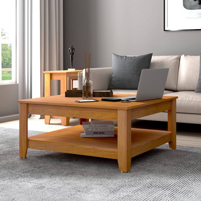 Weddel Basilico Coffee Table with Storage, Noyer ambré