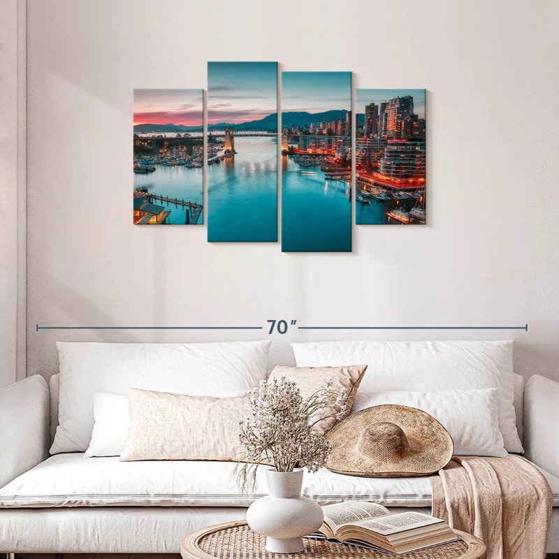 Tergel Vancouver Waterfront Skyline, H 27 po x l 43 po